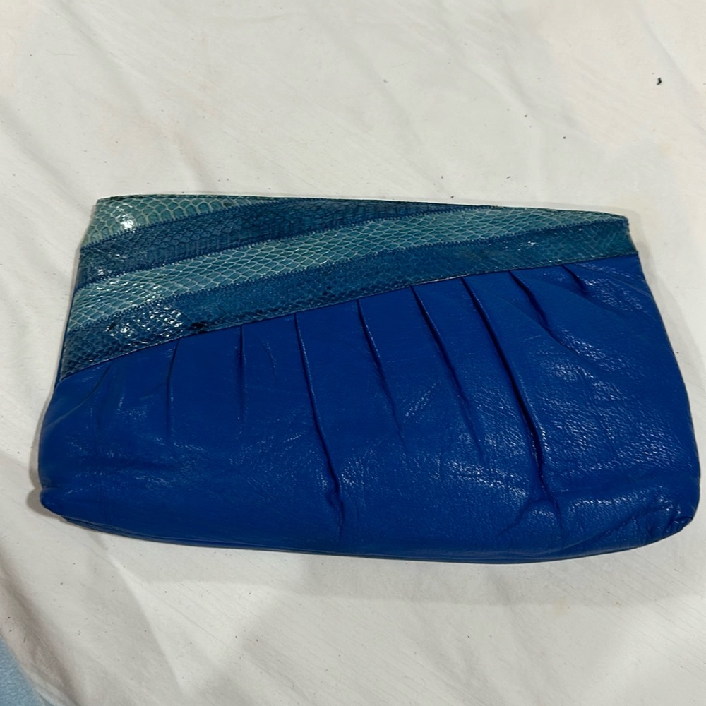 Vintage blue clutch/bag